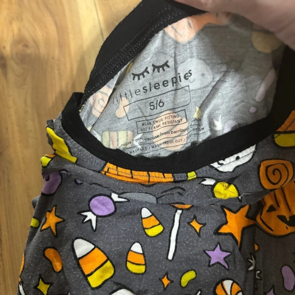 Little Sleepies Bamboo Halloween Ghost and Pumpkin Kids Pajama Set
